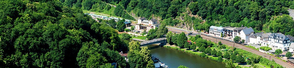 Balduinstein an der Lahn von oben